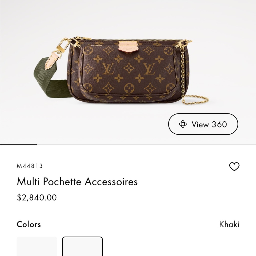 Louis Vuitton Multi Pochette in Brown and Olive